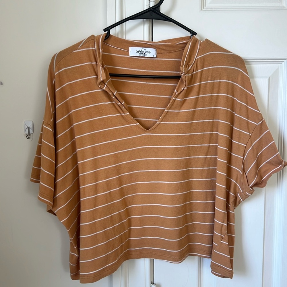 Large CJLA yellow crop top